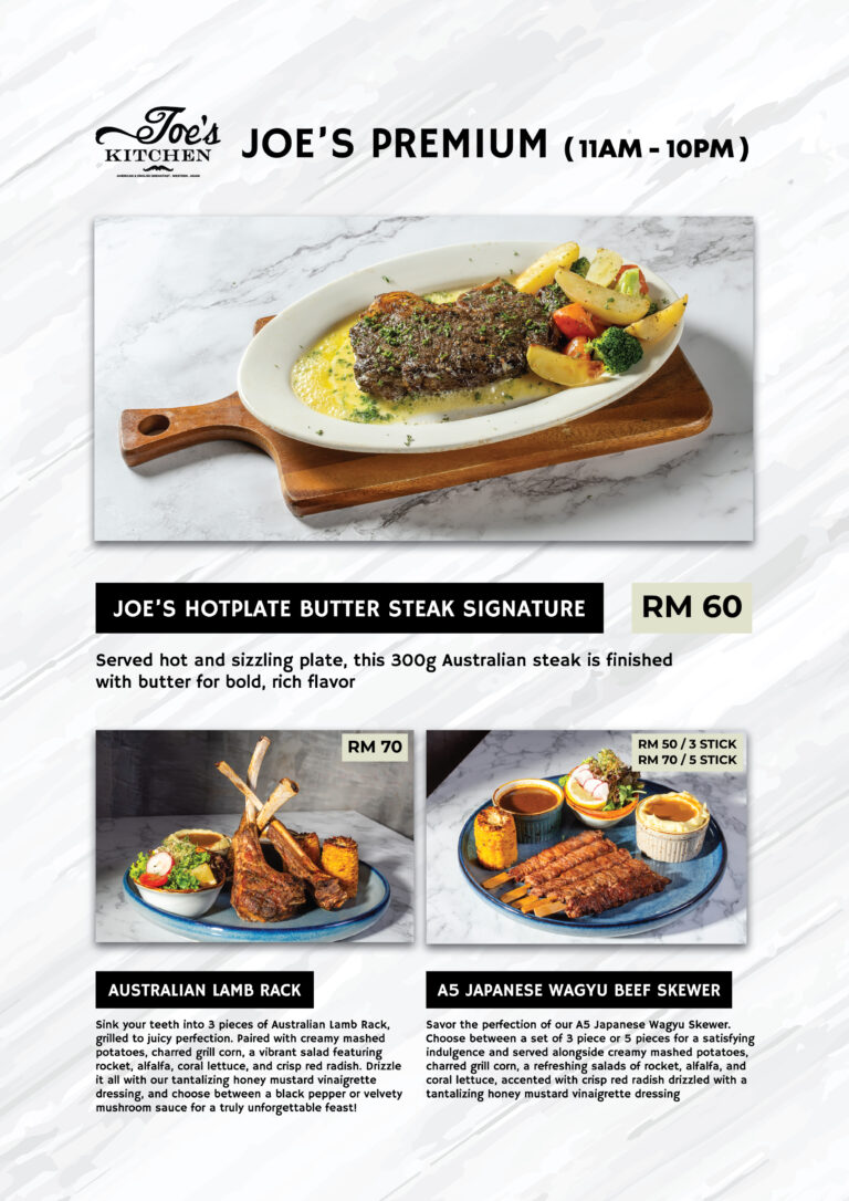 Menu – Joe's Kitchen